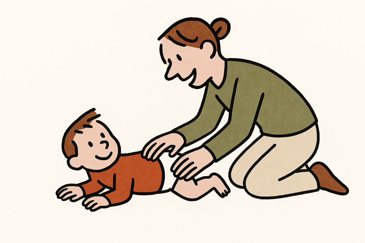 거북이 뒤집기 한판 놀이 일러스트